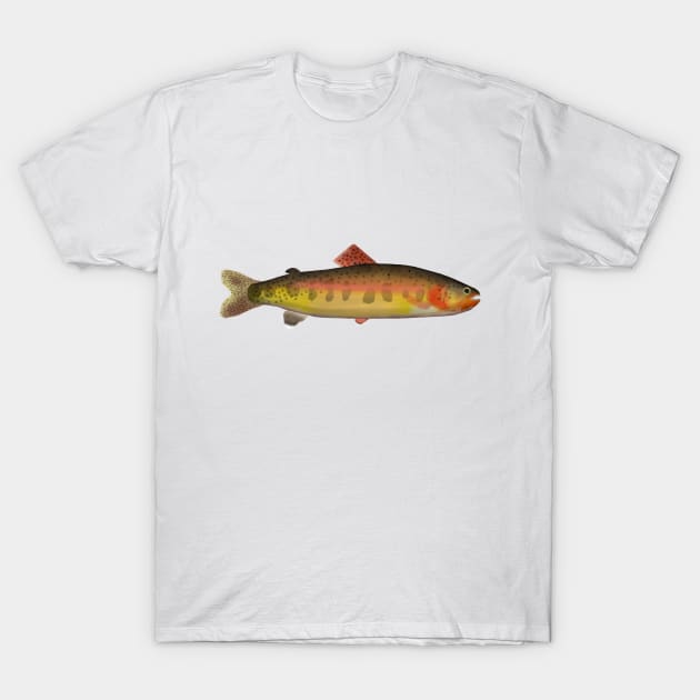 Golden Trout T-Shirt by FishFolkArt